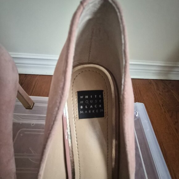 White House Black Market Powder Pink Pumps, Leather, Size 8 1/2, New - Picture 9 of 10